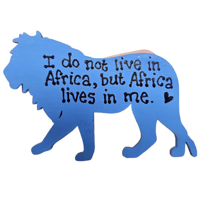 Hand-Painted Lion Magnet