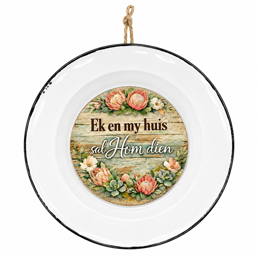 Enamel Plate Wall Sign 22cm - Sharon's Factory Shop