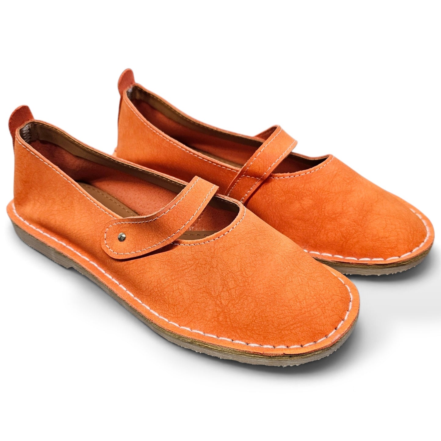 TO11 Orange Vellie Pumps