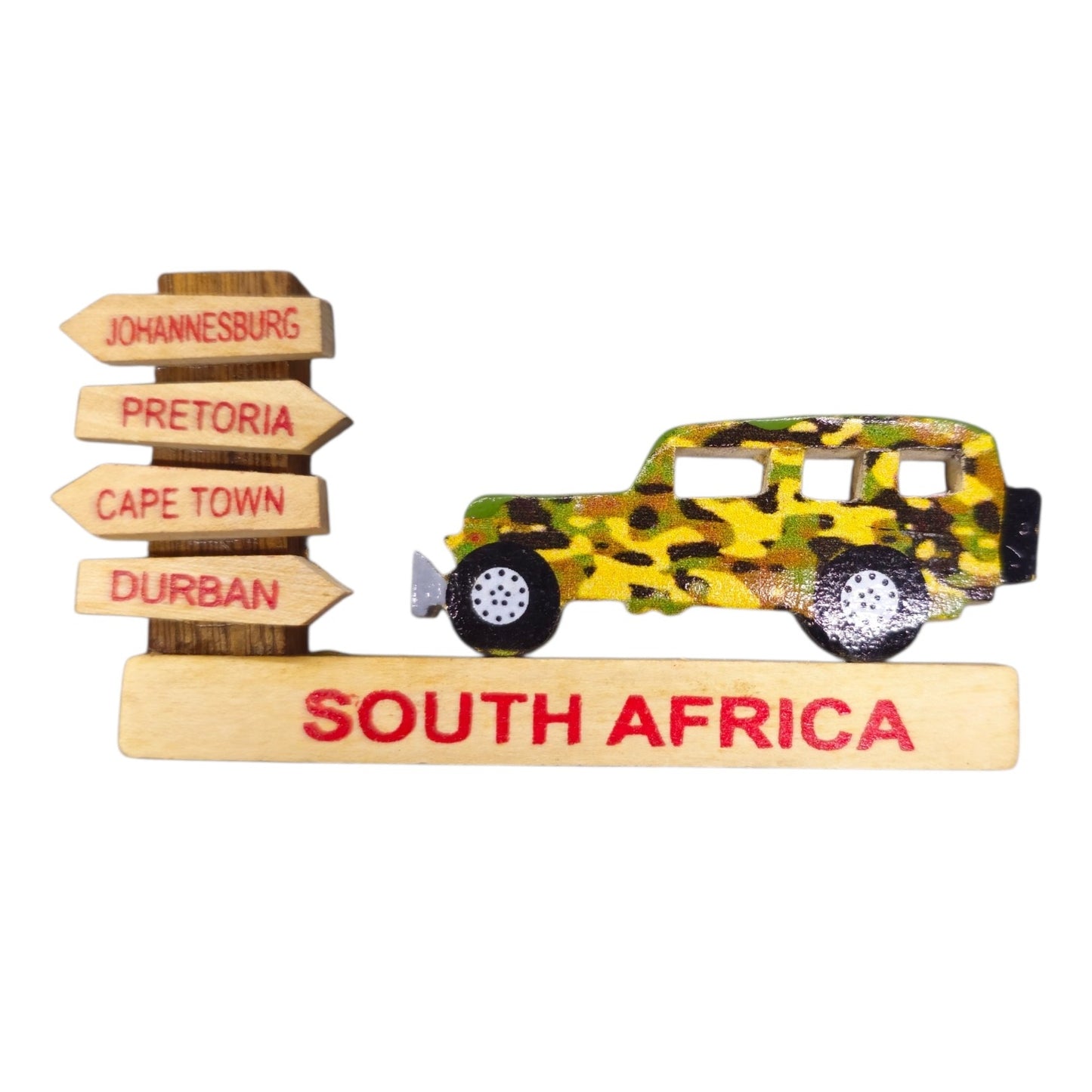 SA Destination Wood Magnets