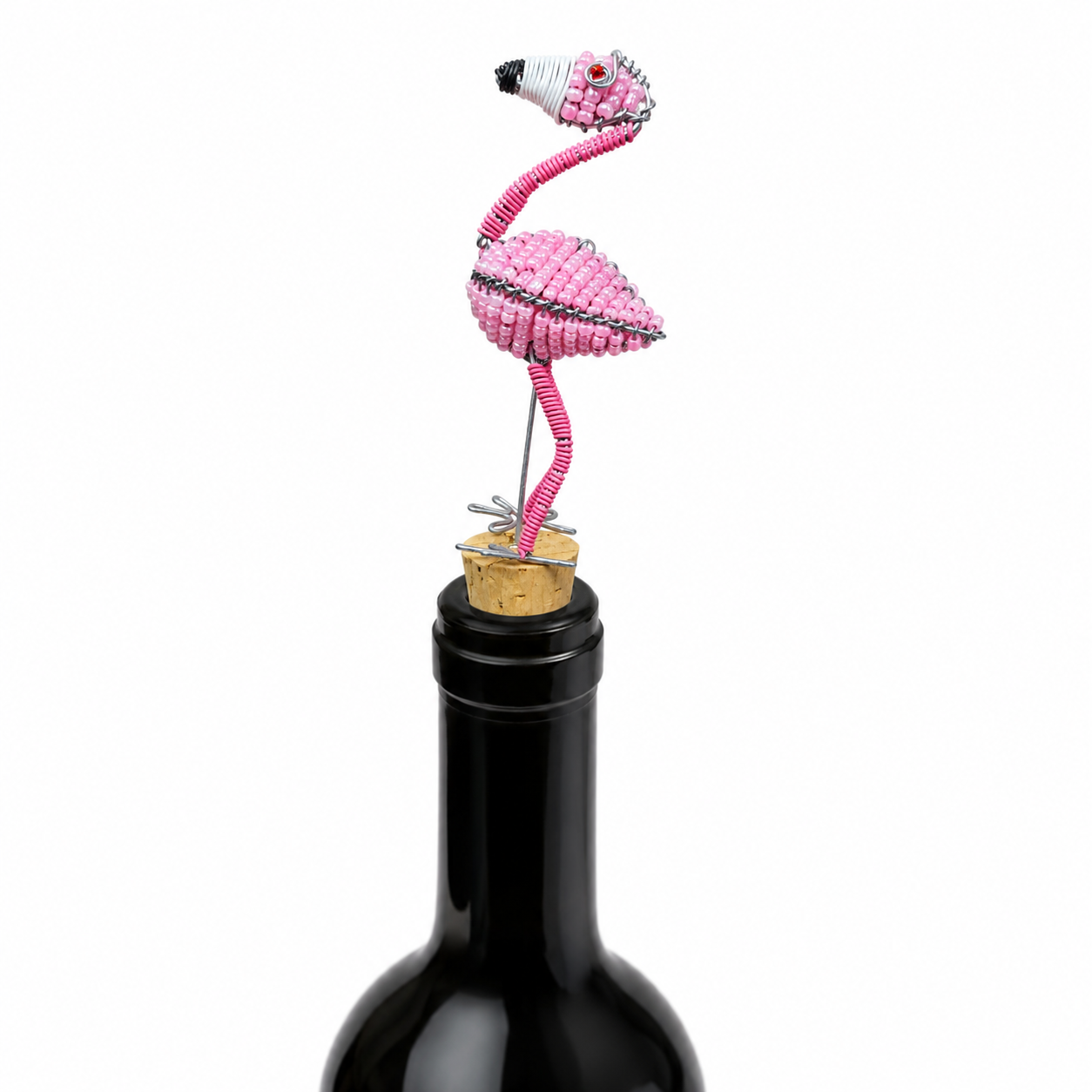 3D Safari Beaded Bottle Stoppers