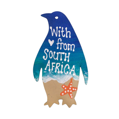 Hand-Painted South African Penguin Magnets
