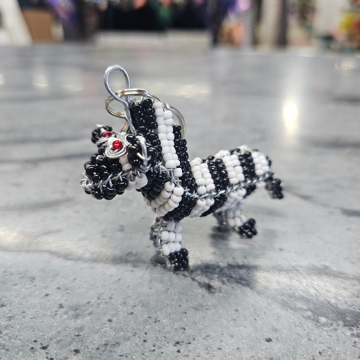 3D Beaded Animal Keyrings