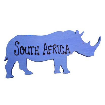 Hand-Painted Rhino Magnet