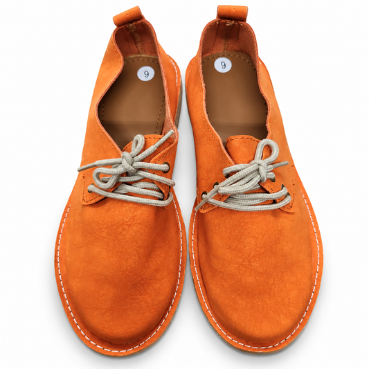 Orange Lace Up Veldskoen | Vellies