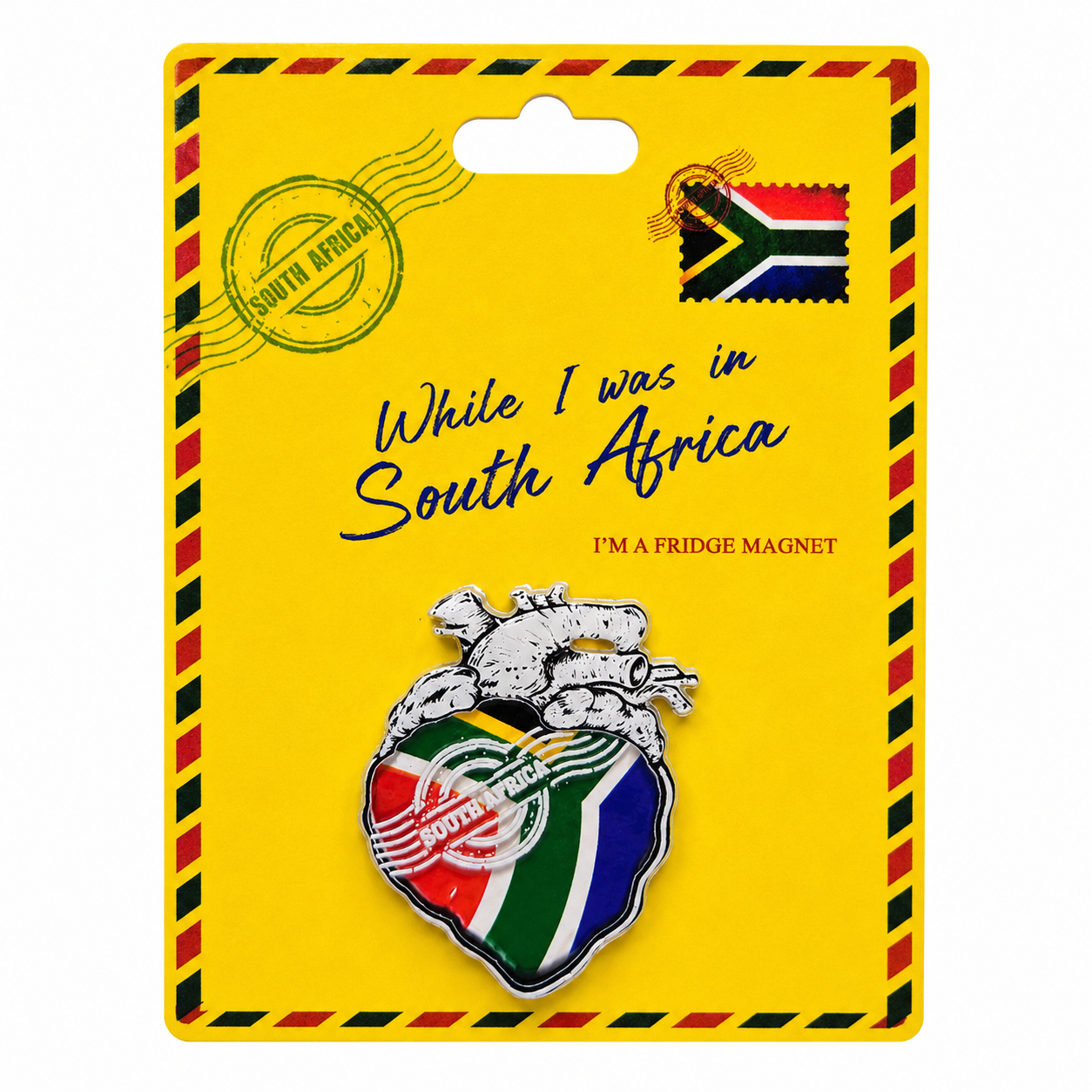 Acrylic Magnet South African Heart Shaped