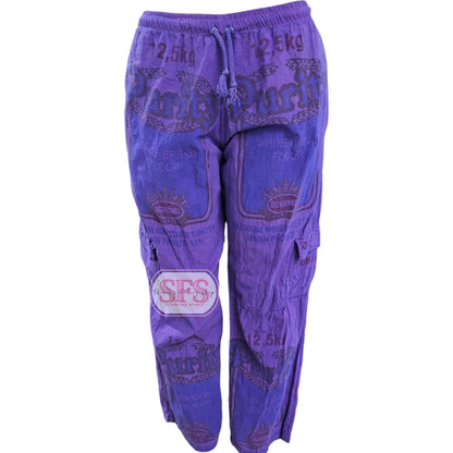 Purple Unisex Flourbag Cargos | Meelbroeke