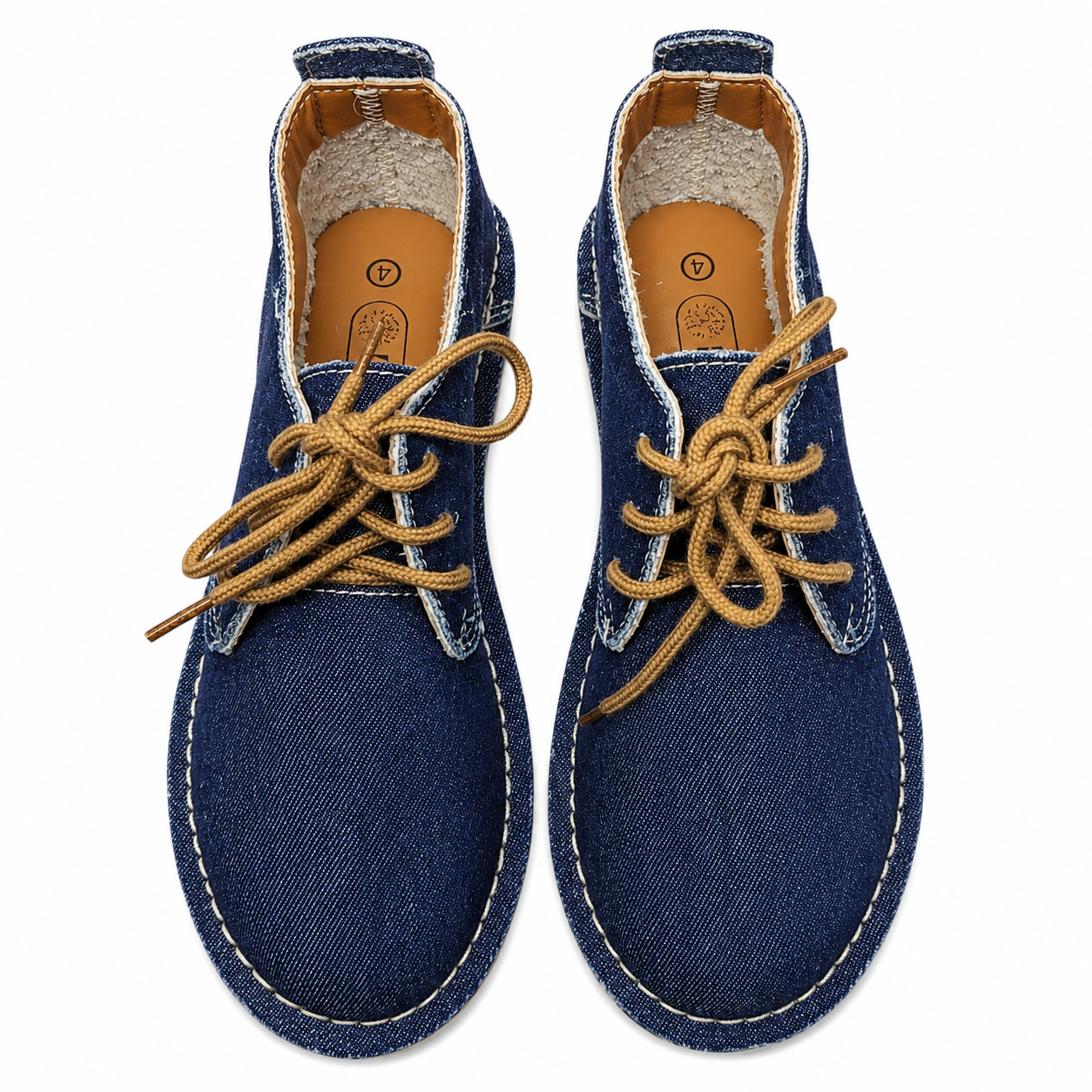 Denim  Lace Up Veldskoen | Vellies