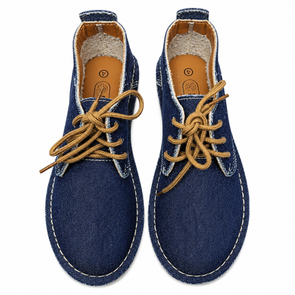 Denim  Lace Up Veldskoen | Vellies