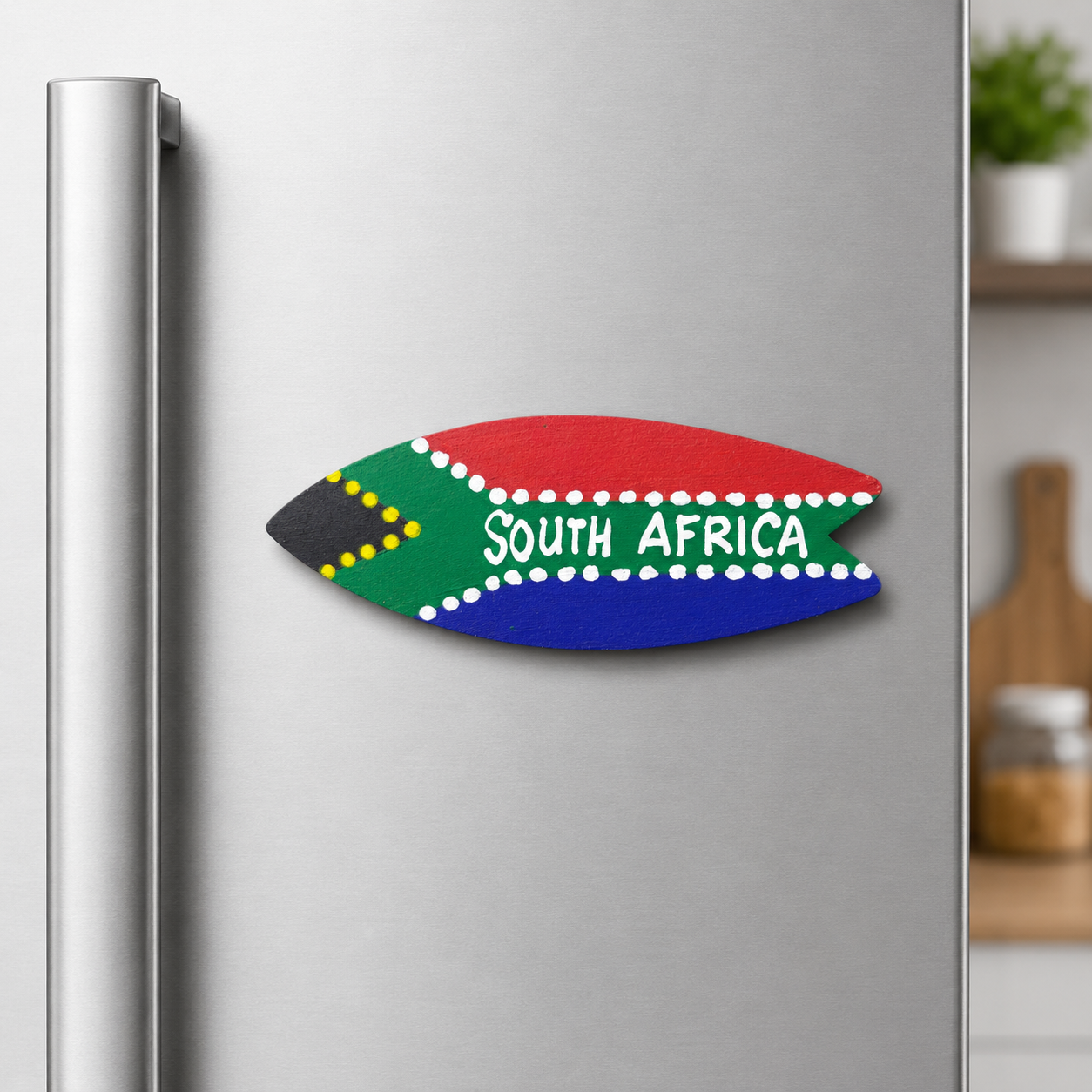 South African Flag Surfboard Magnet