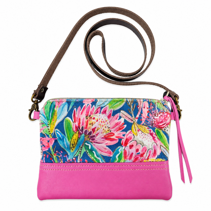 Genuine Leather Trim Africa Sling Bags