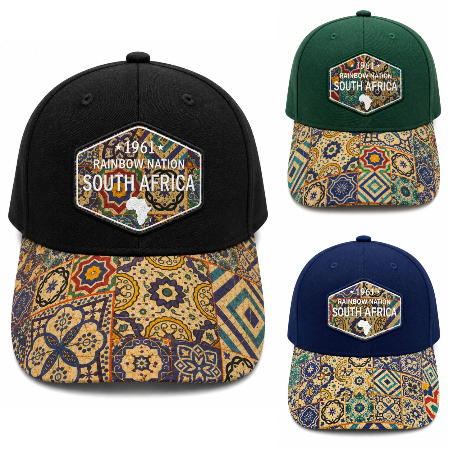Adult South Africa Rainbow Nation Cork Cap