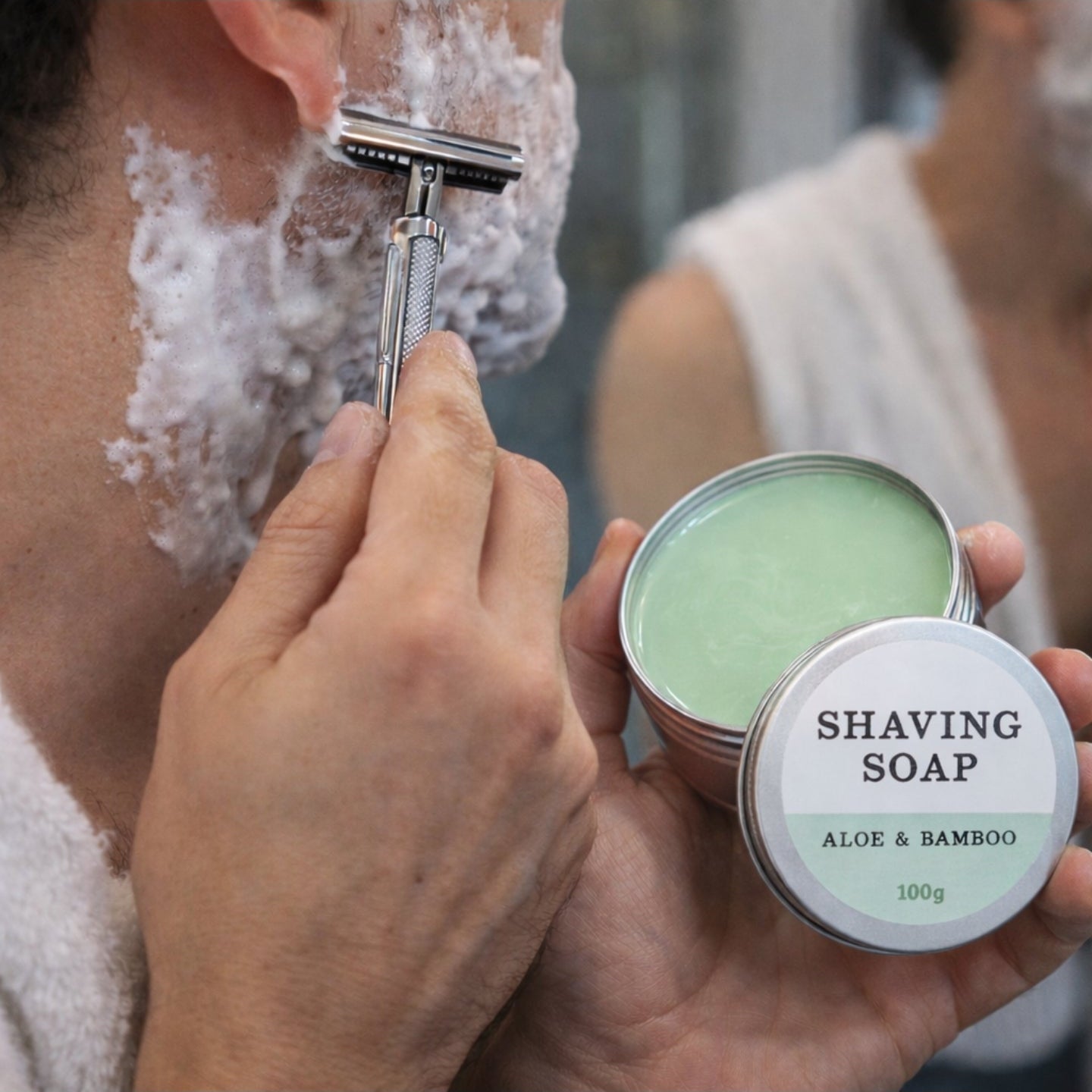 Shaving Soap Tin 100g - Sharon's Factory Shop