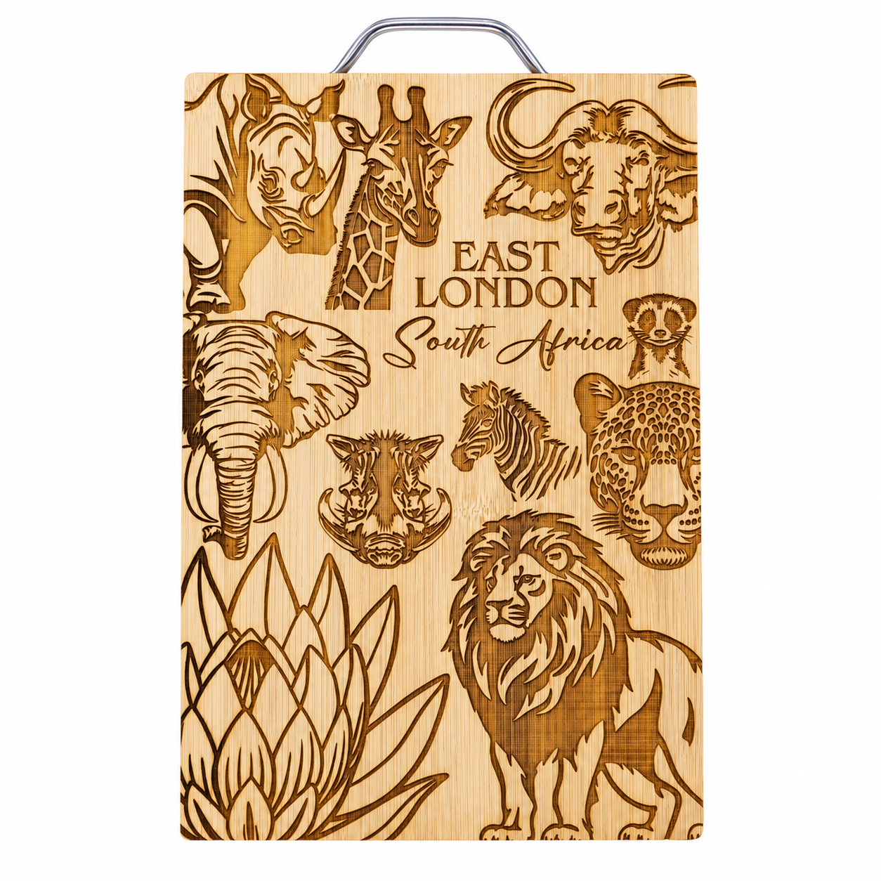South African Engraved Bamboo Serving & Cutting Board
