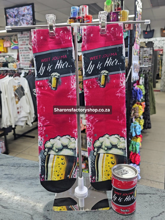 Cheeky Parody Adult Sublimation Can Socks