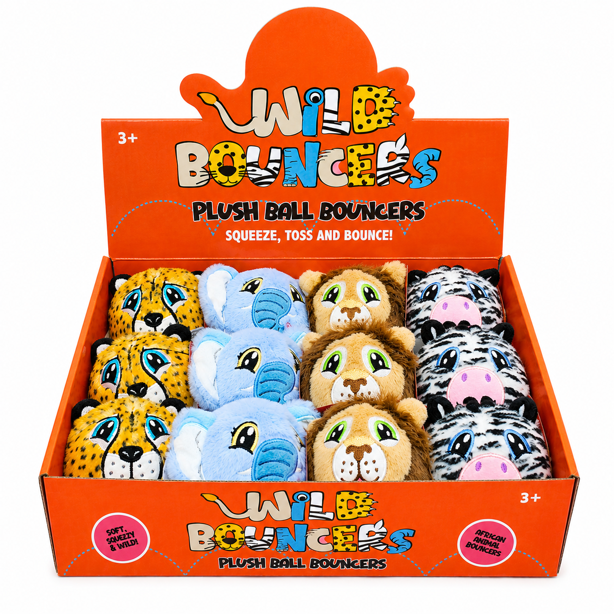 Wild Plush Ball Bouncers