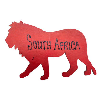 Hand-Painted Lion Magnet