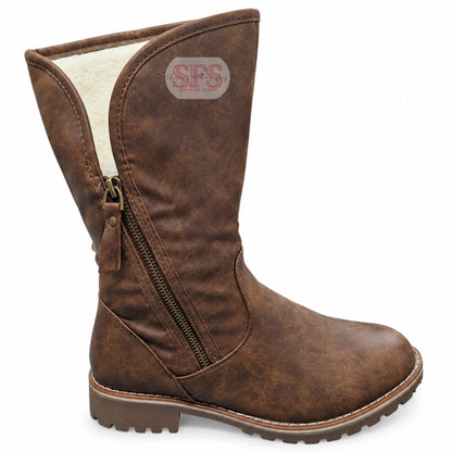 A1 Khaki Mid Calf Boot