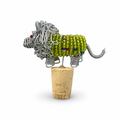 3D Safari Beaded Bottle Stoppers