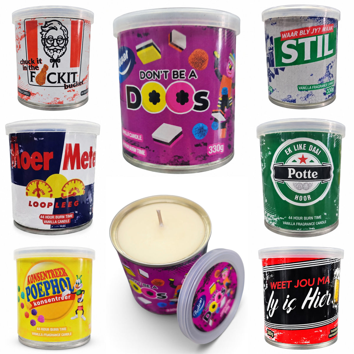 Parody Vanilla Scented Tin Candles