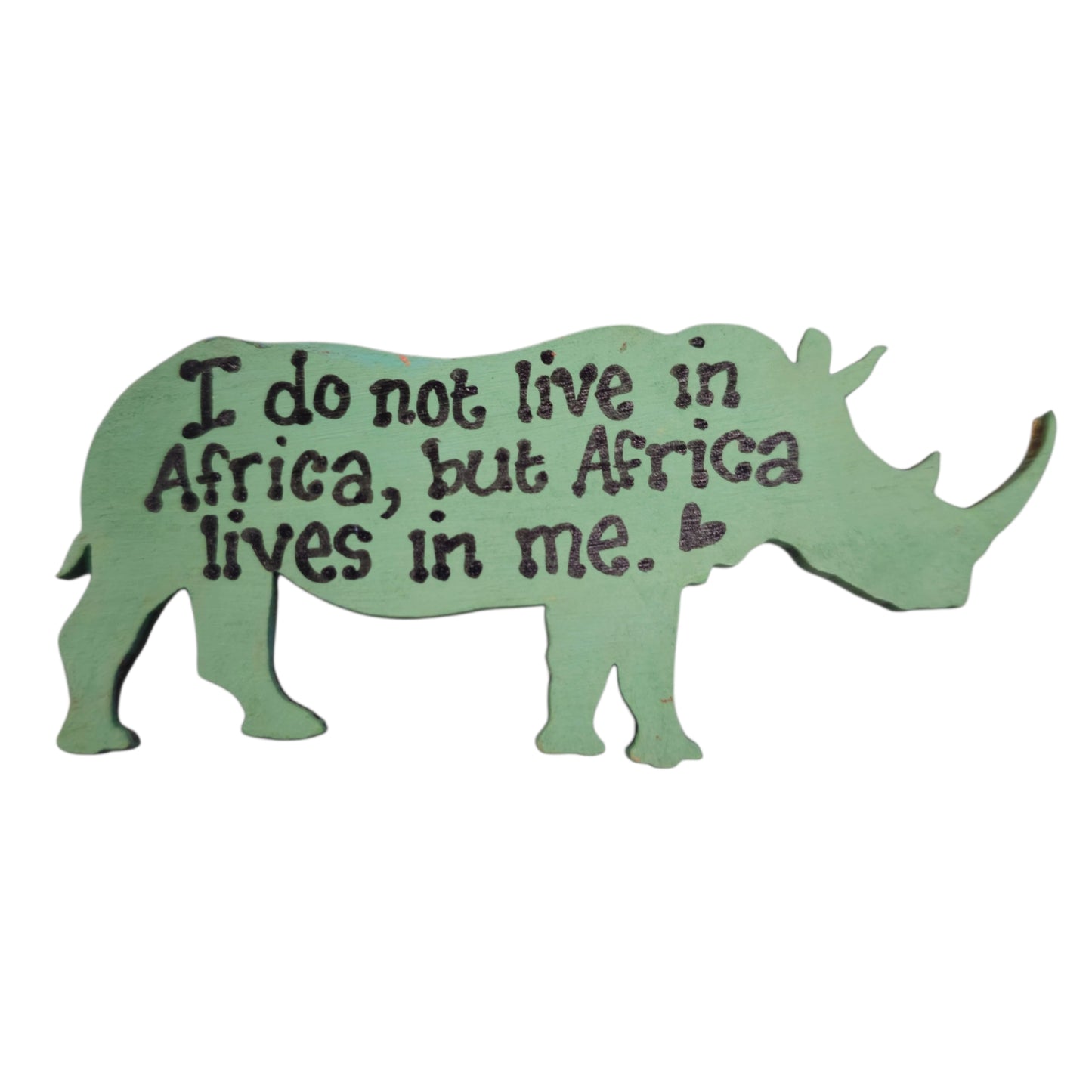 Hand-Painted Rhino Magnet