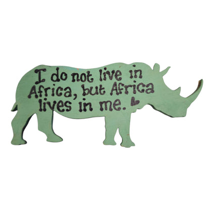 Hand-Painted Rhino Magnet