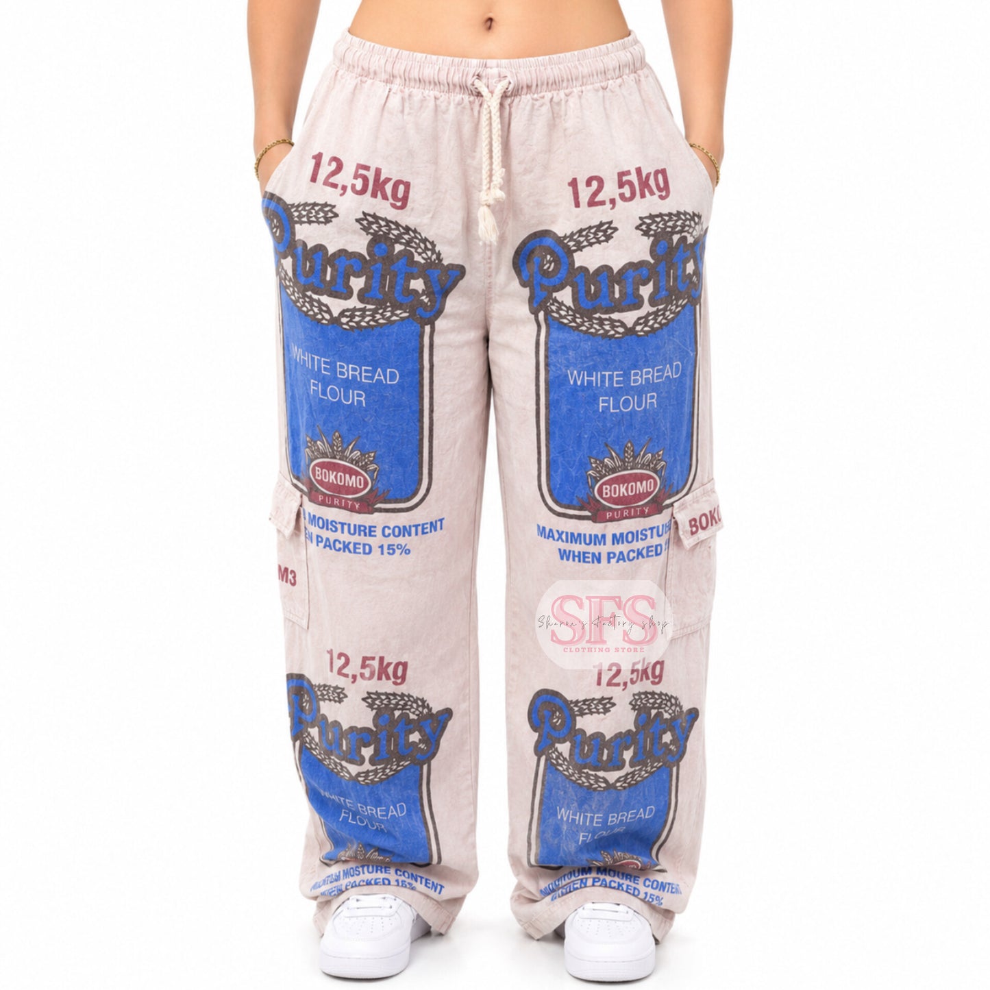 Peach Unisex Flourbag Cargos | Meelbroeke