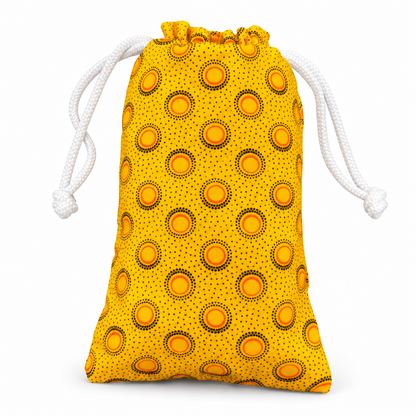 Shweshwe Foldable Shopping Bag with Detachable Pouch