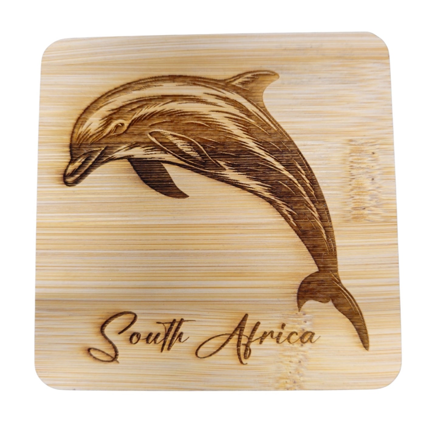 SA Bamboo Coaster with Built-in Bottle Opener