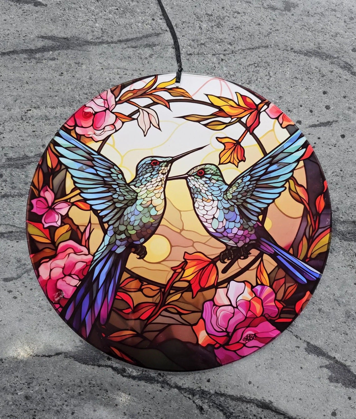 Faux Stained Glass Suncatchers