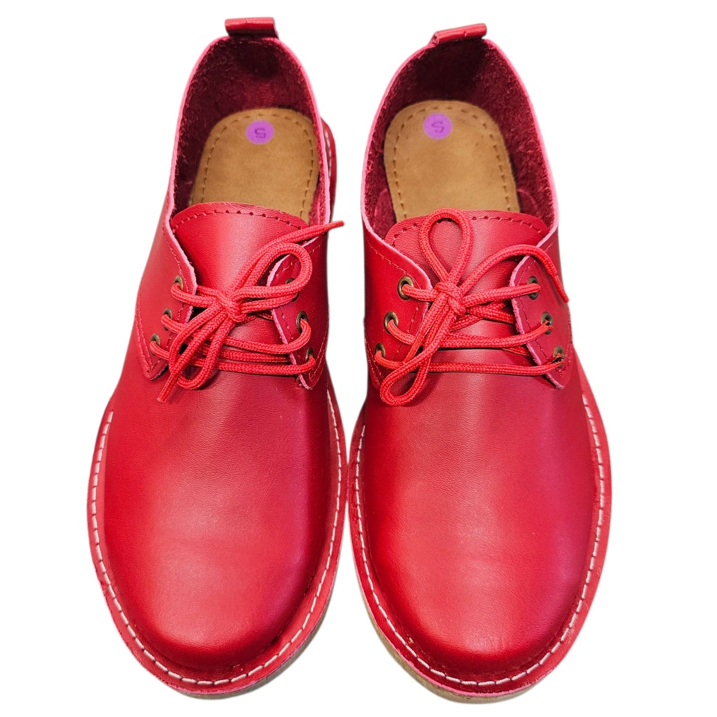 Red Lace Up Veldskoen | Vellies