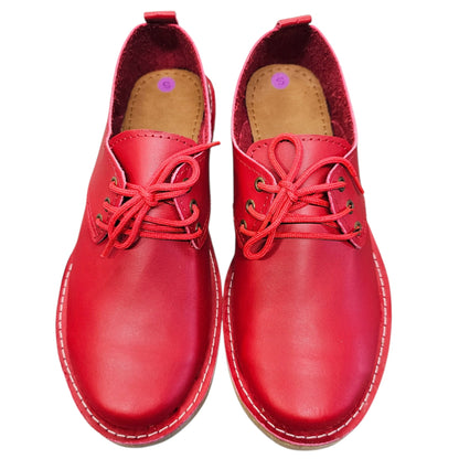 Red Lace Up Veldskoen | Vellies