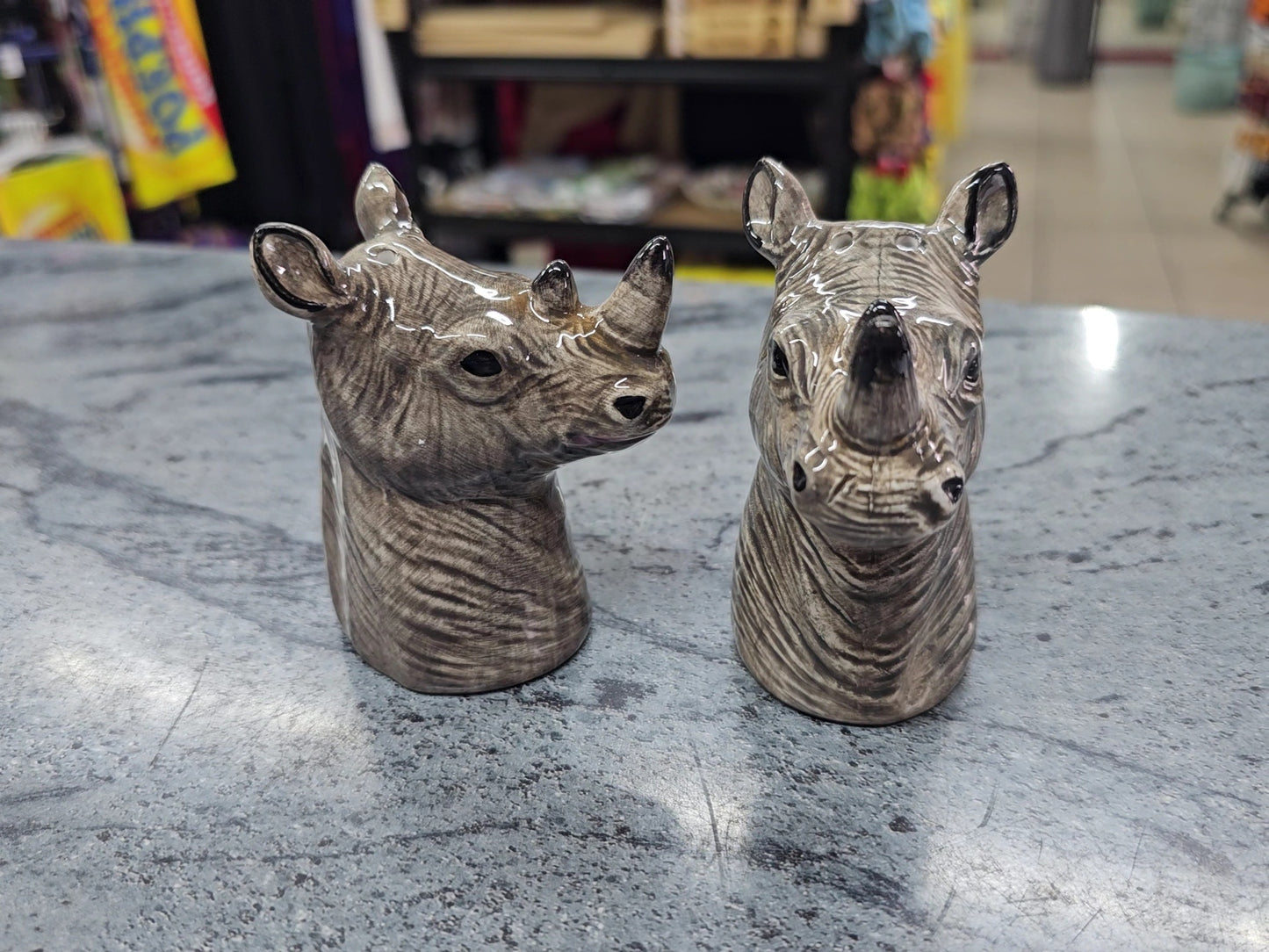 Rhino Salt & Pepper Shakers