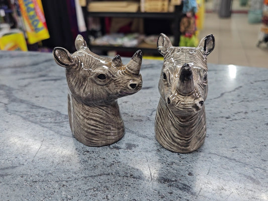 Rhino Salt & Pepper Shakers