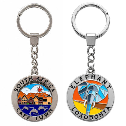 Spinning South African Collectible Keyrings