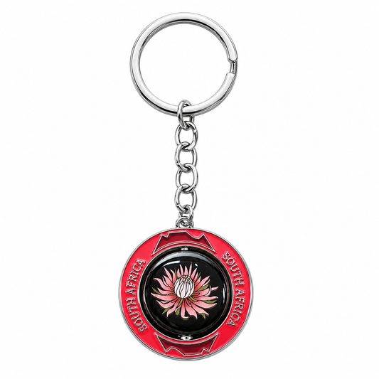 Spinning Keyring Protea - Sharon's Factory Shop