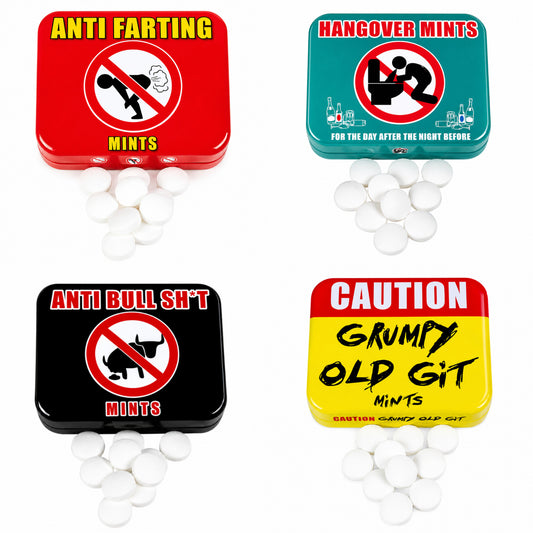 Gag Gift Sugar Free Mints Tin