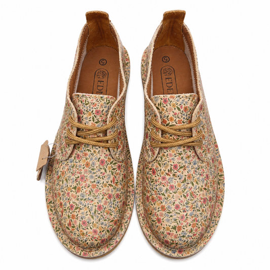 Tan Lace Up Veldskoen | Genuine Leather - Sharon's Factory Shop