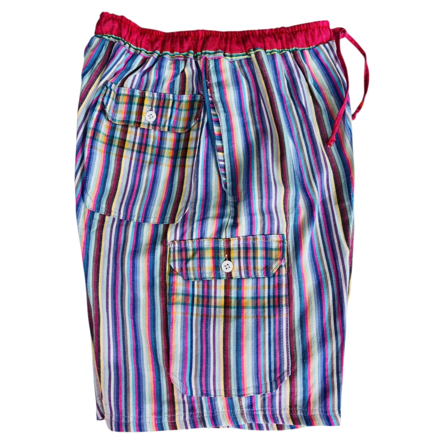 Stripes | Multi Pastel Kikoy Bermuda Shorts