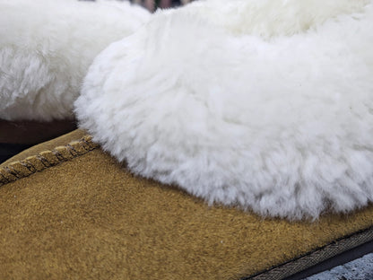Genuine Karu Leather Sheepskin Slippers TAN