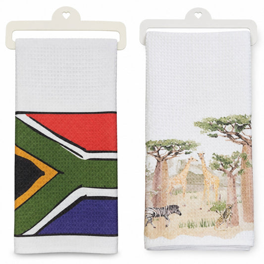 Waffle Dish Towels Inspired By Africa
