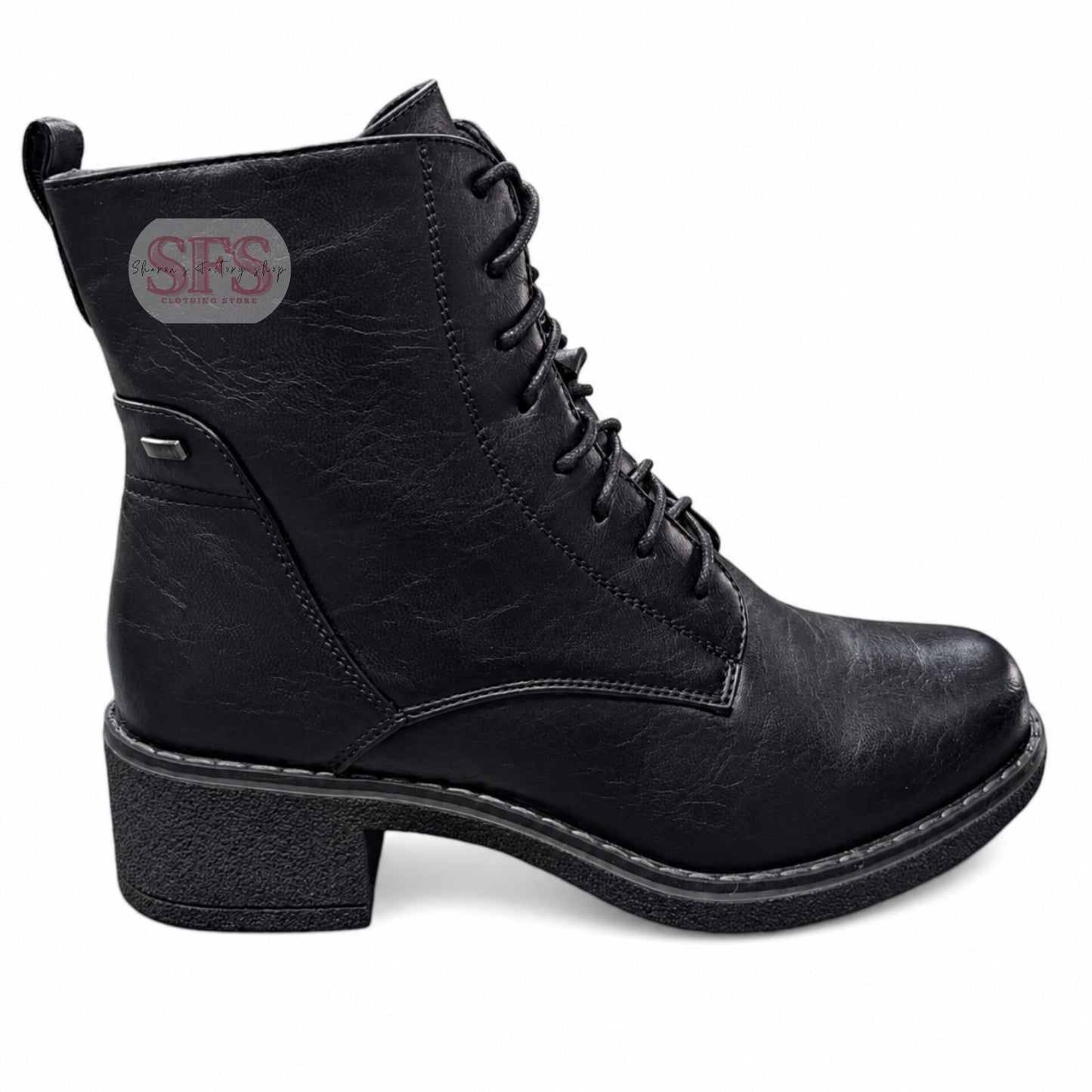 663-1 Fashion Short Black Boot