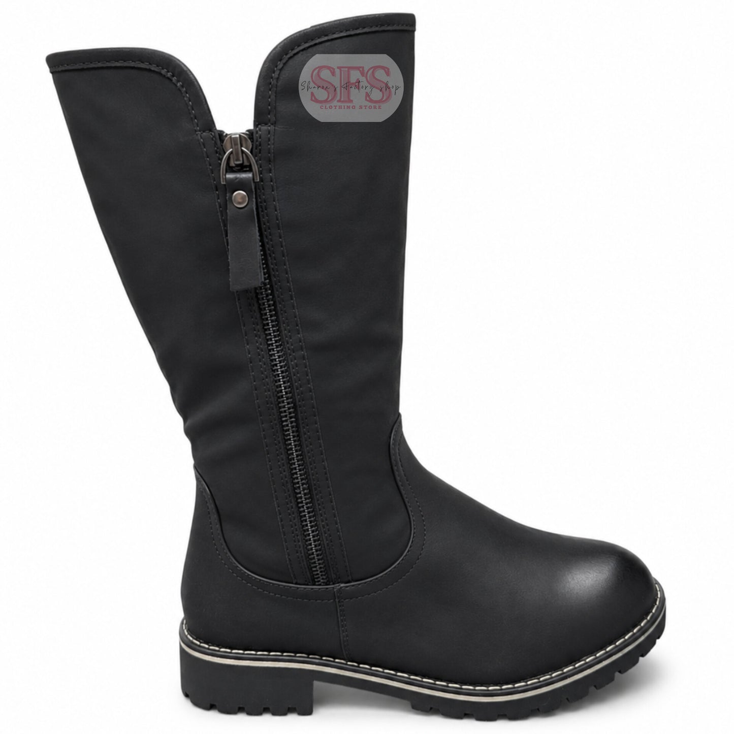 A2 Mid Size Black Boot