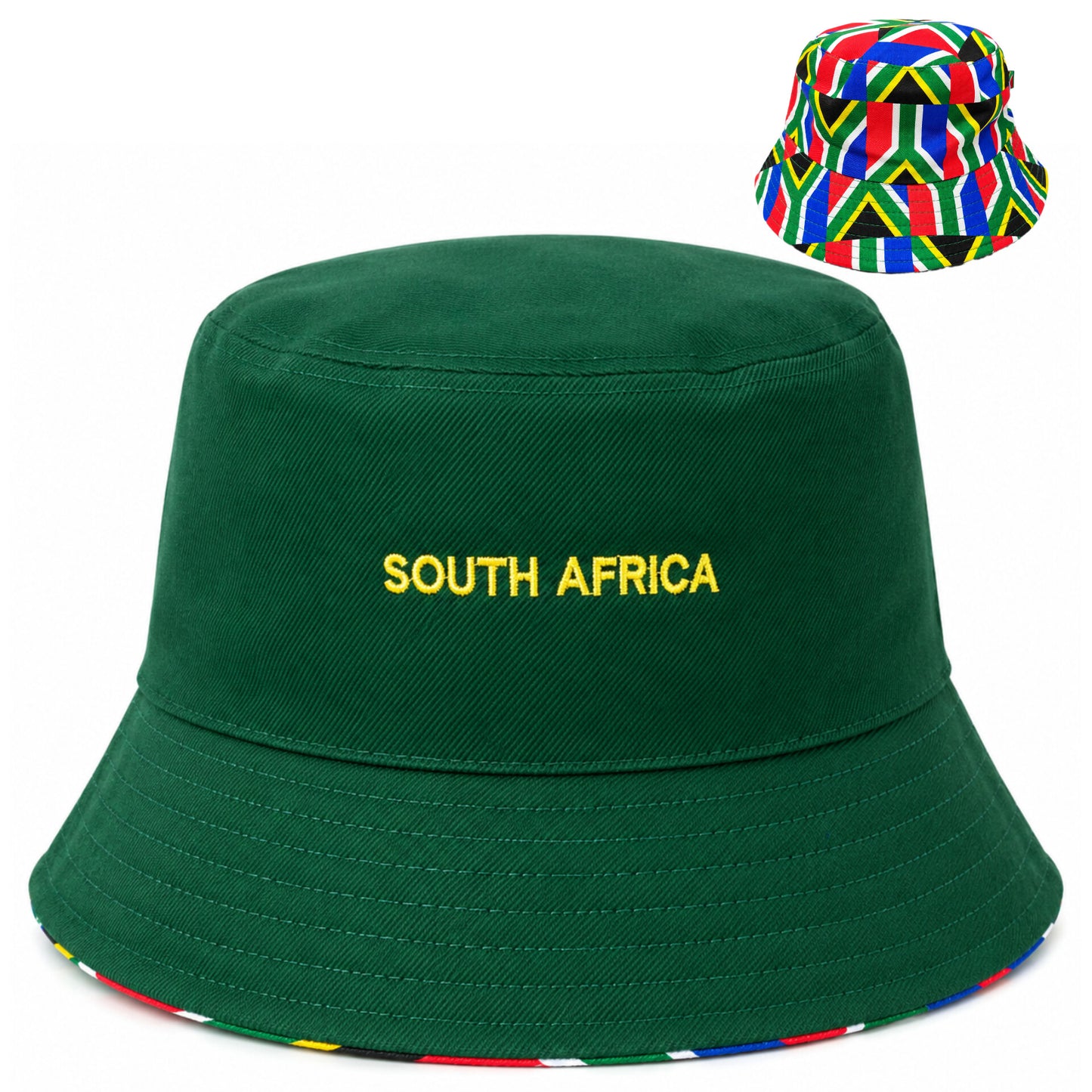 Adult Reversible South African Bucket Hats
