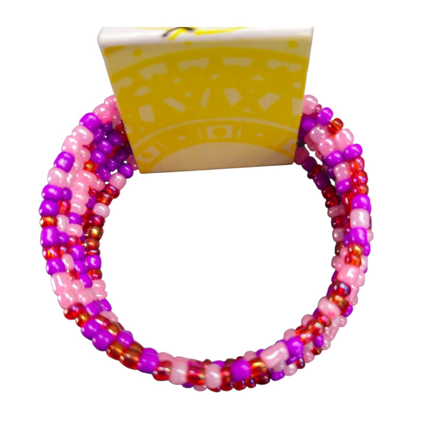 Thin Bead Memory Wire Bracelets