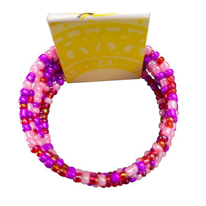 Thin Bead Memory Wire Bracelets