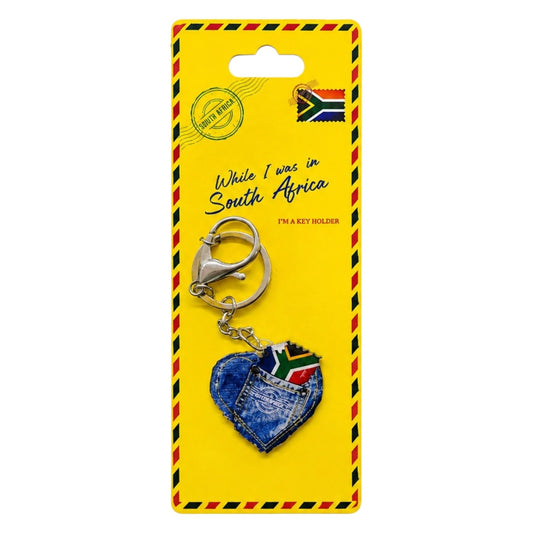 Acrylic Keyholder Denim Pocket