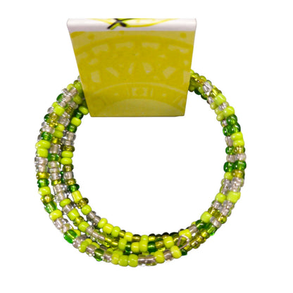Thin Bead Memory Wire Bracelets