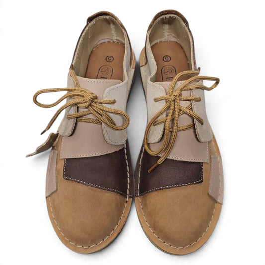 Tan Frankie Lace Up Veldskoen | Genuine Leather