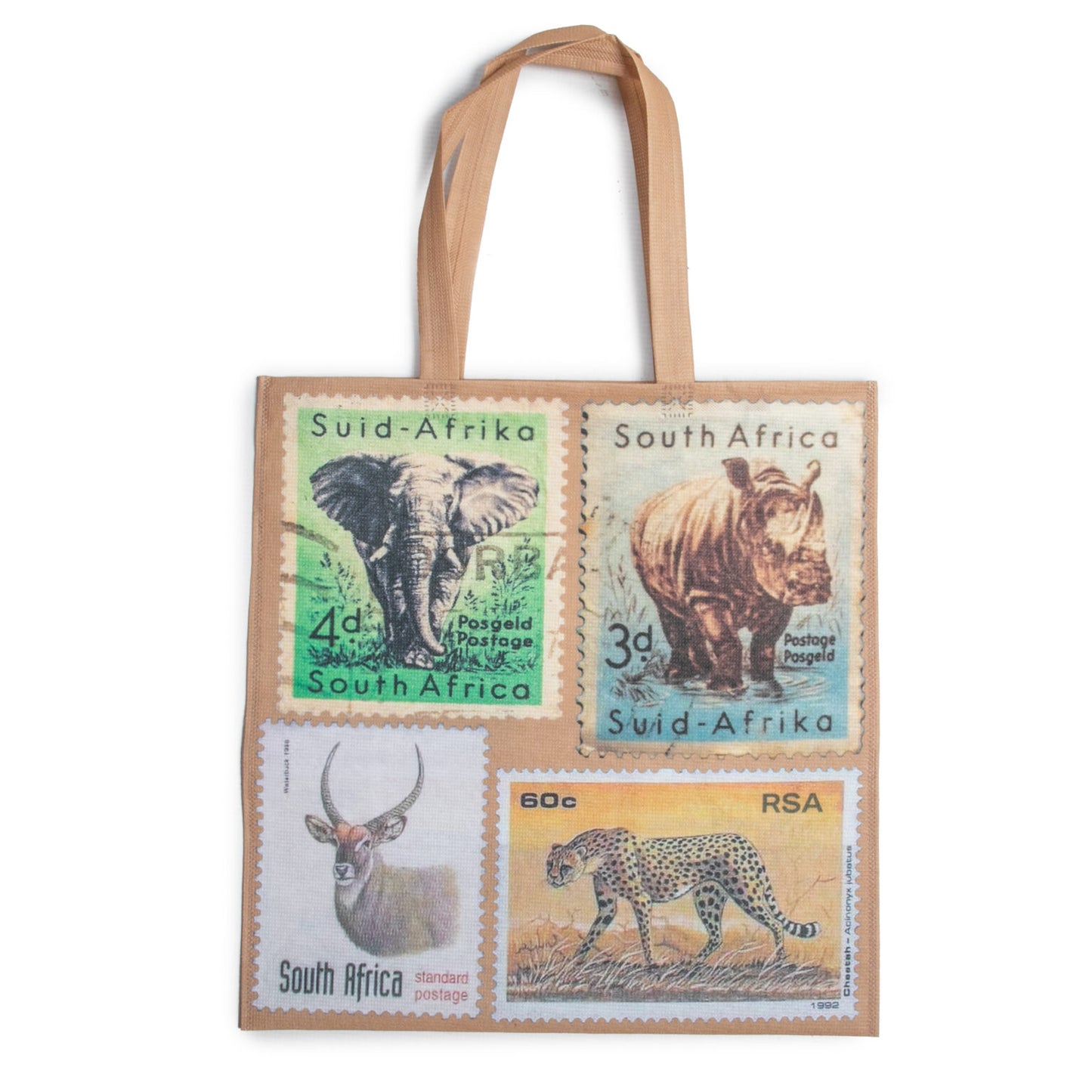 Grocery Bag - African Stamps